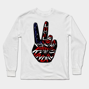 Peace Love Victory Long Sleeve T-Shirt